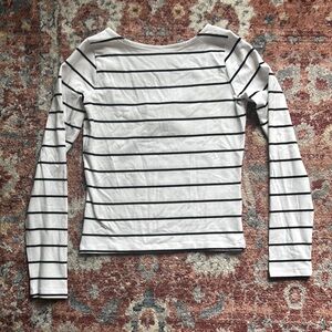 Madewell Long-Sleeve Scoopback Tee S